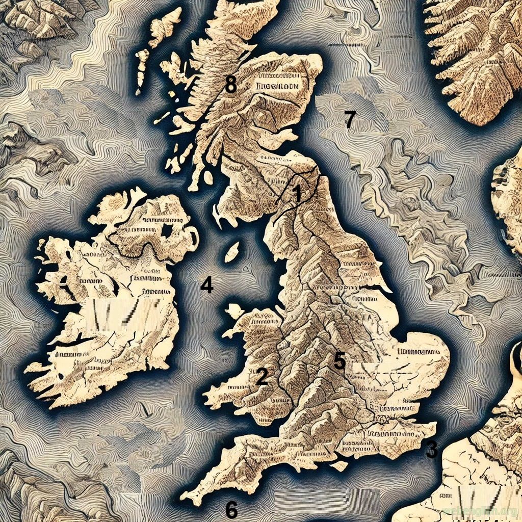 Conteur Map of Great Britain