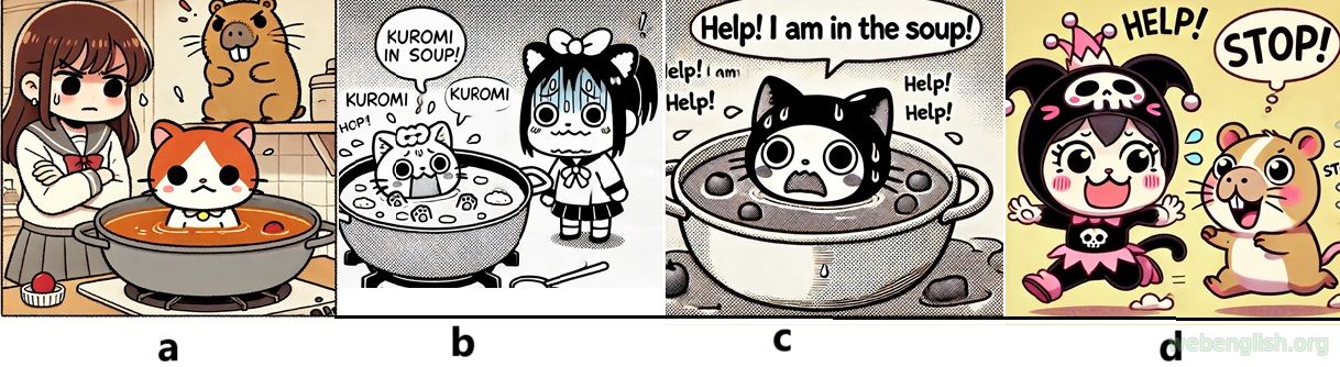 Kuromi in soup